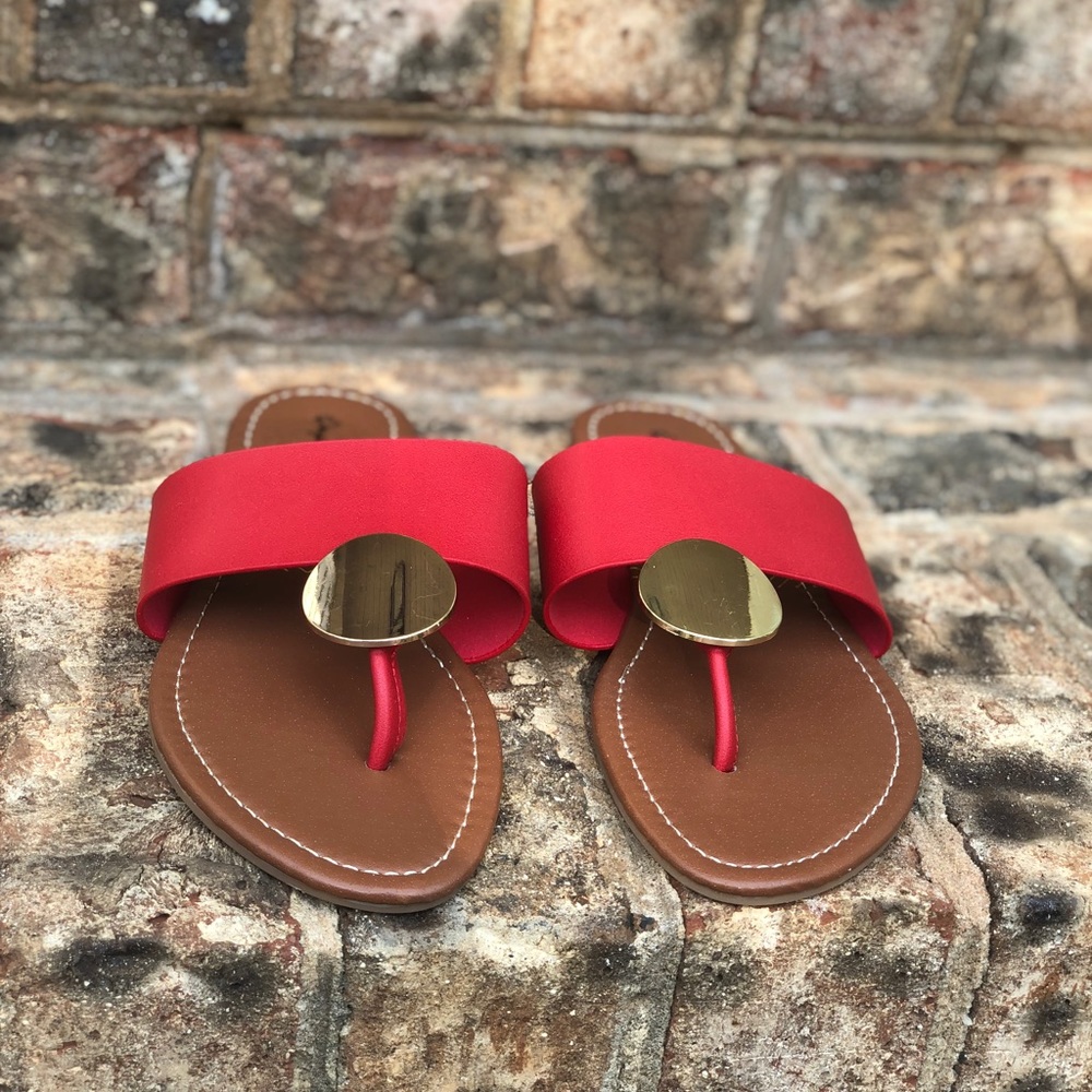 Red Thong Sandals